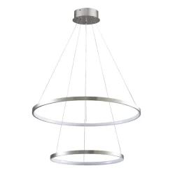 Lampa wisząca LED Sanico Goldlux Lea 2, 35 W, 4000K, srebrna