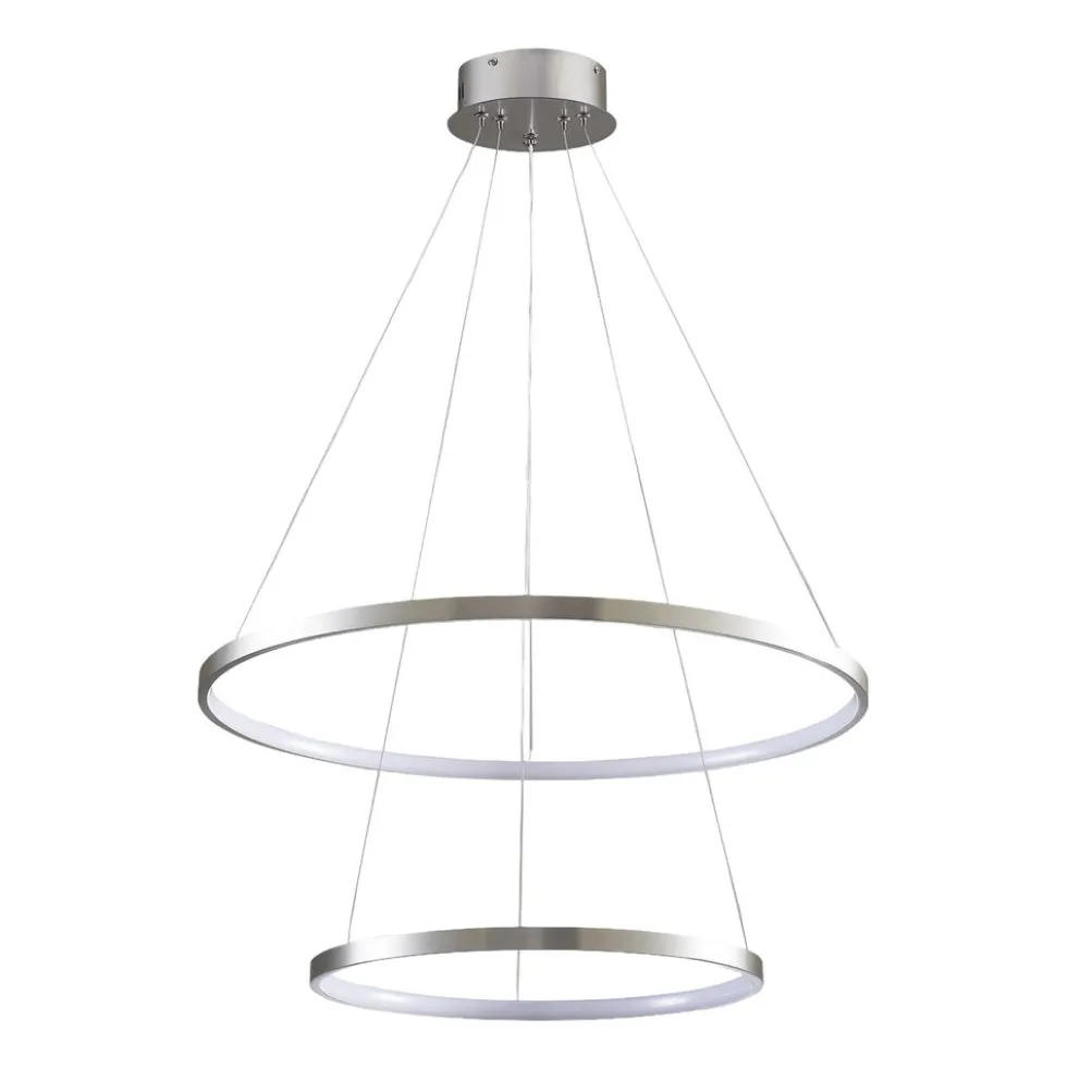 Lampa wisząca LED Sanico Goldlux Lea 2, 35 W, 4000K, srebrna