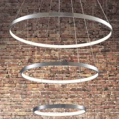 Lampa wisząca LED Sanico Goldlux Lea 3, 60 W, 4000K, srebrna