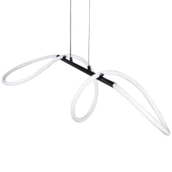 Lampa wisząca LED Sanico Goldlux Emma, 38 W, 4450lm, 4000K, czarna