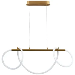 Lampa wisząca LED Sanico Goldlux Emma, 38 W, 4450lm, 4000K, złota
