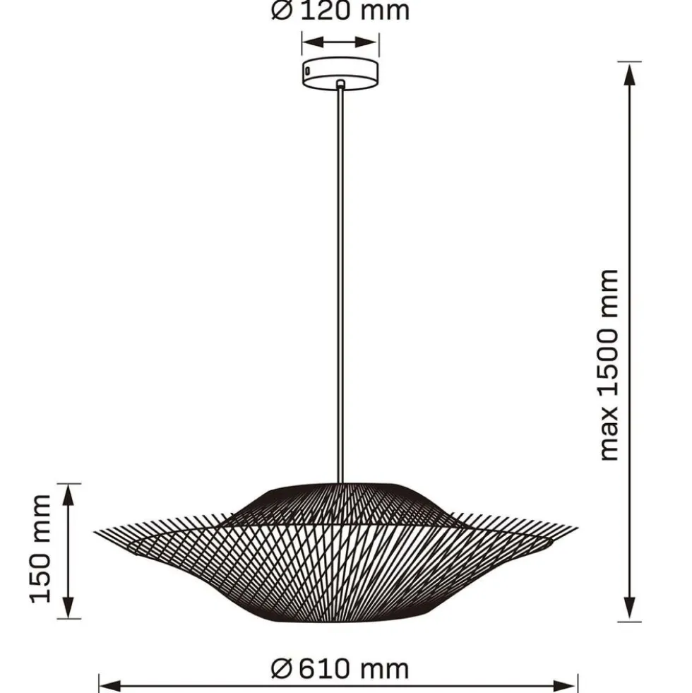 Lampa wisząca Sanico Goldlux Barbados, E27