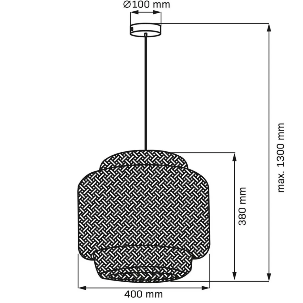 Lampa wisząca Sanico Goldlux Berta, 40 x 38 cm, E27