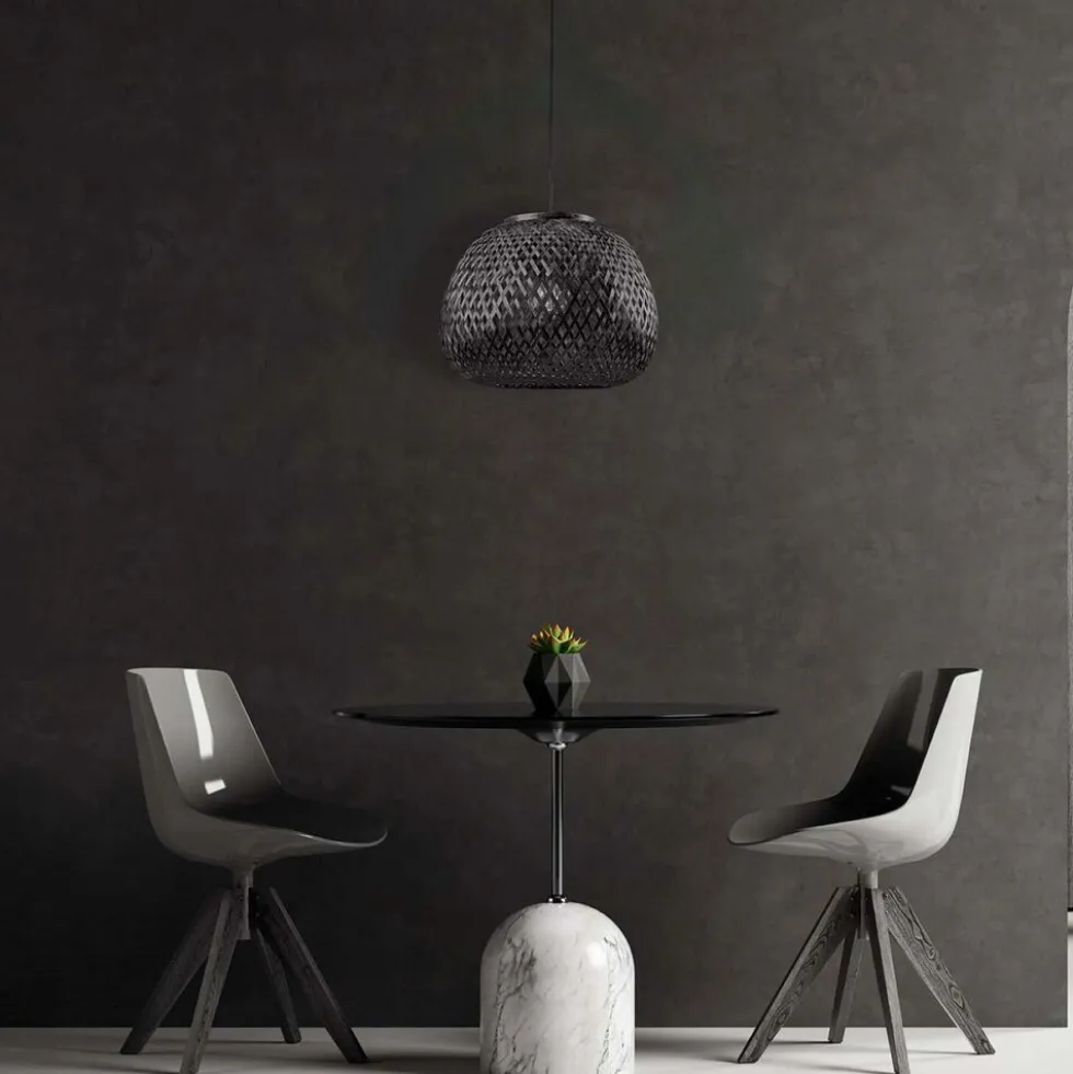Lampa wisząca Sanico Goldlux Zanzibar Black, 35 x 26 cm, E27