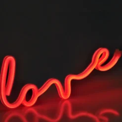 Lampka dekoracyjna LED Sanico Goldlux, neon love