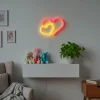 Lampka dekoracyjna LED Sanico Goldlux, neon serca