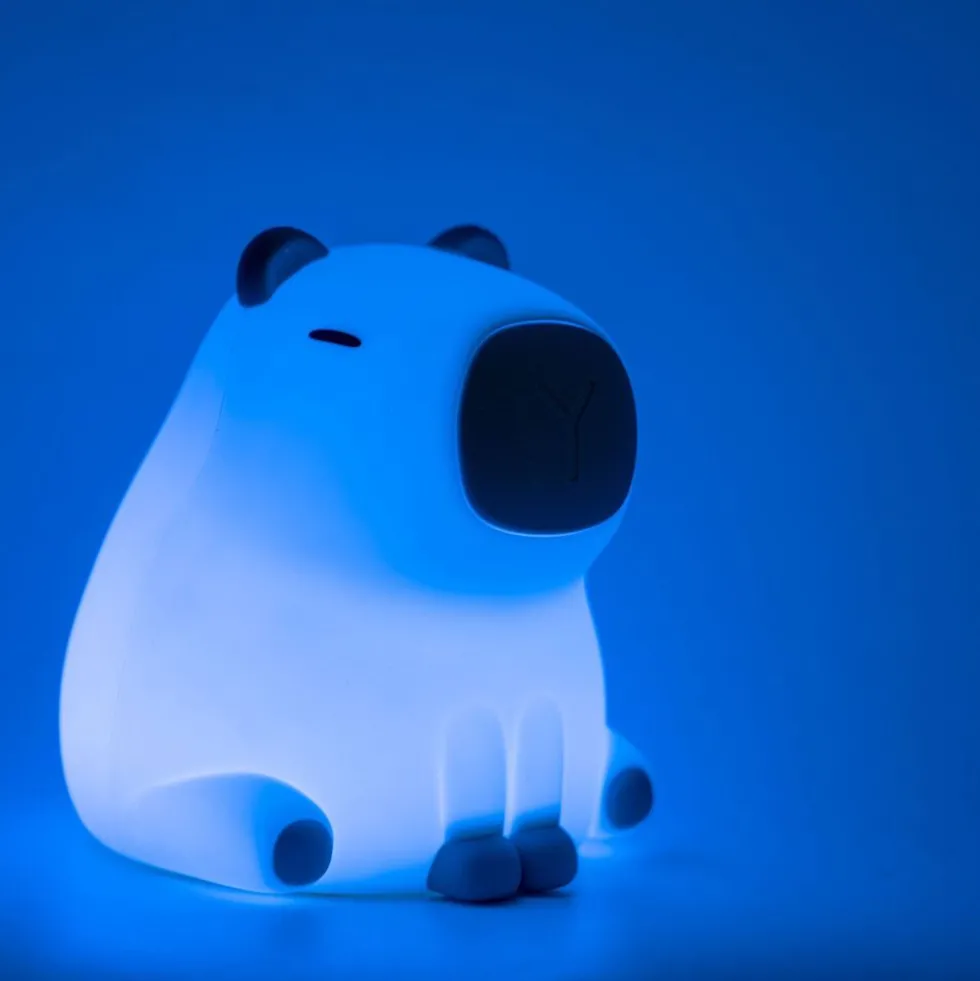 Lampka silikonowa LED Sanico Goldlux, Kapibara, beżowo-brązowa