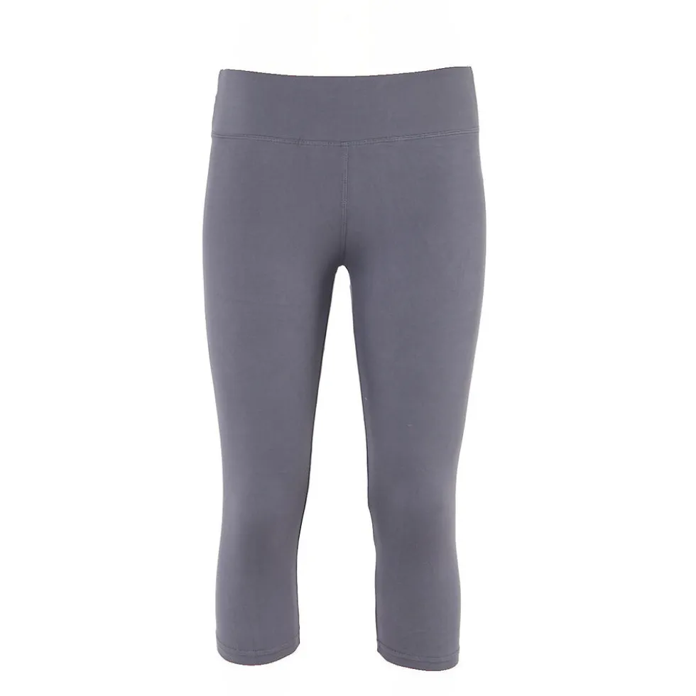 Legginsy damskie ¾, szare, rozmiar S/M