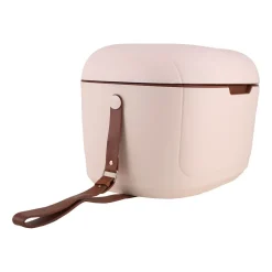 Lodówka turystyczna Vintage Cuisine, 18,8 l, z paskiem do przenoszenia, beżowa