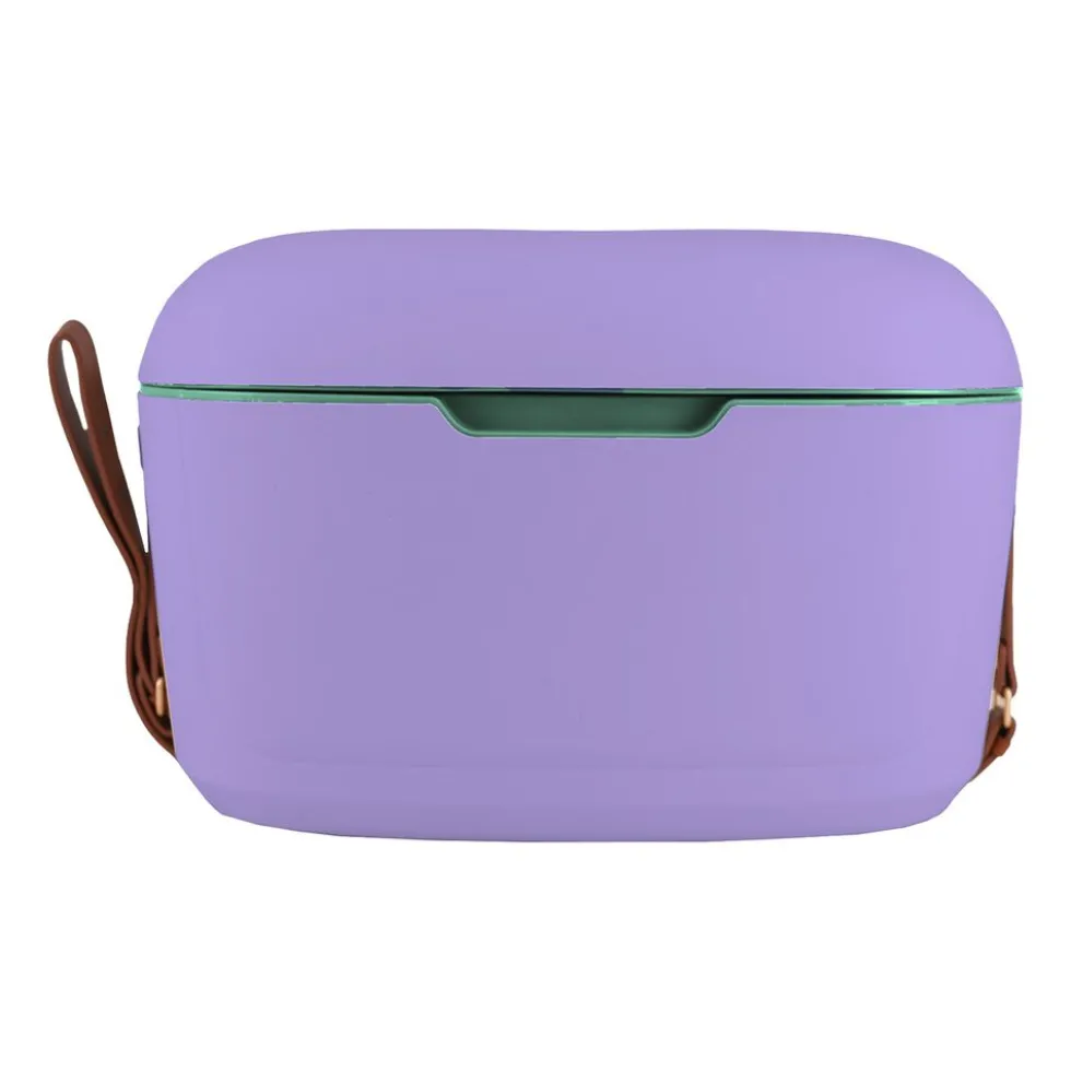 Lodówka turystyczna Vintage Cuisine, 18,8 l, z paskiem do przenoszenia, fioletowa