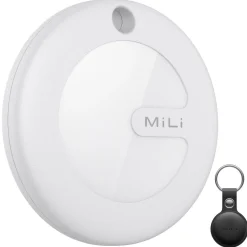 Lokalizator kluczy i bagażu iOS MiLi MiTag, z czarnym etui