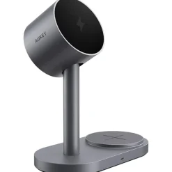 Magnetyczna ładowarka bezprzewodowa 2 w 1 Aukey LC-MC213, QI2.2, 25 W