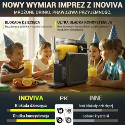 Maszyna do mrożonych napojów Inoviva Slushie S2.2, 2,6 l, szara