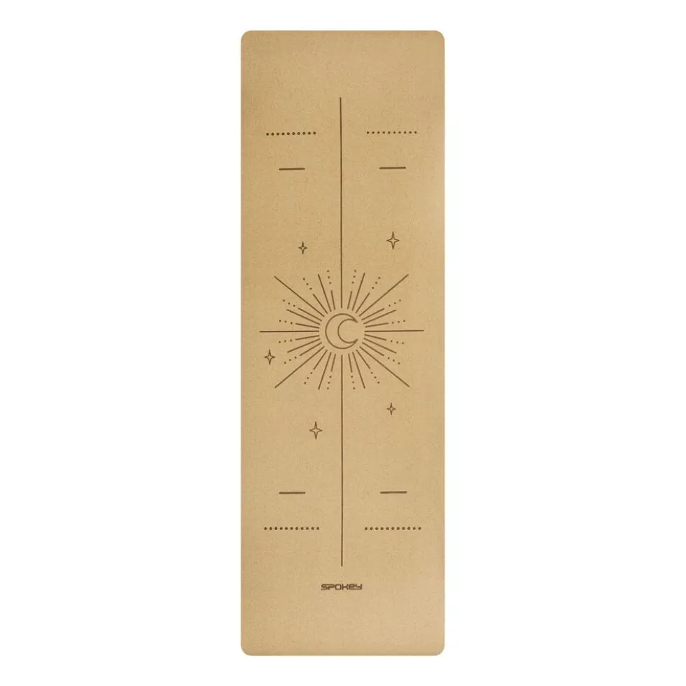 Mata korkowa Spokey Savasana, do jogi i pilatesu, 0,4 cm, zielona