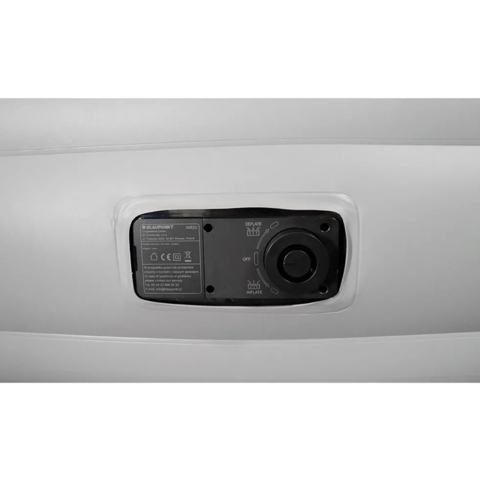 Materac dmuchany 203 x 157 x 38 cm Blaupunkt IM820, z wbudowaną pompką elektryczną