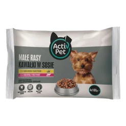 Mokra karma dla psów Activ Pet, saszetki, mix smaków, 72 x 100 g