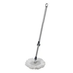 Mop obrotowy Praktyczna Ivo, z wiadrem, szary
