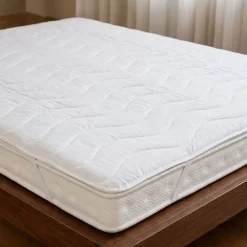Nakładka na materac 160 x 200 cm Smukee Home Stresness, biała
