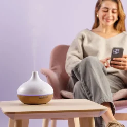 Nawilżacz powietrza Solac HU1053, z funkcją aromaterapii, imitacja drewna