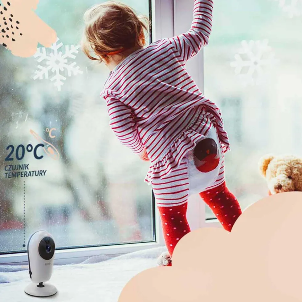 Niania elektroniczna Neno Vera, z kamerą i odbiornikiem