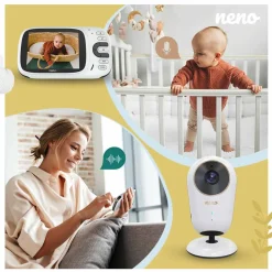 Niania elektroniczna Neno Vera, z kamerą i odbiornikiem