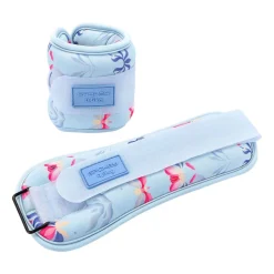 Obciążniki na kostki i nadgarstki Spokey The Bloom Form, 2 x 0,5 kg, niebieskie