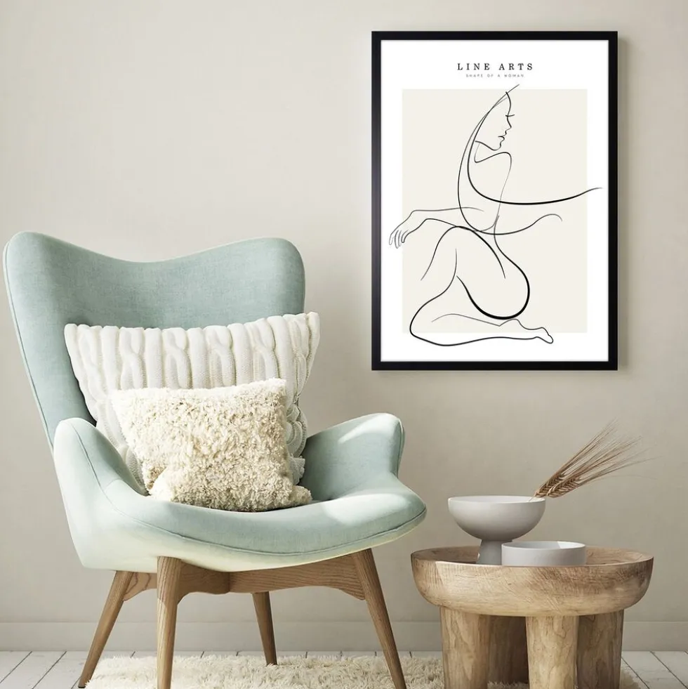 Obraz w ramie, 50 x 70 cm, Line Art 1