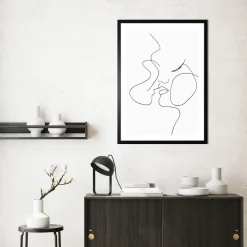 Obraz w ramie, 50 x 70 cm, Line Art 2