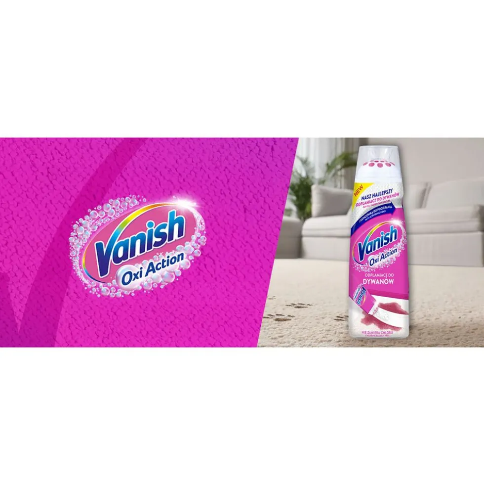 Odplamiacz do dywanów Vanish Oxi Action, 195 ml