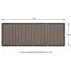 Osłona balkonowa Gardenic, 90 x 500 cm, HDPE, brązowo-czarna