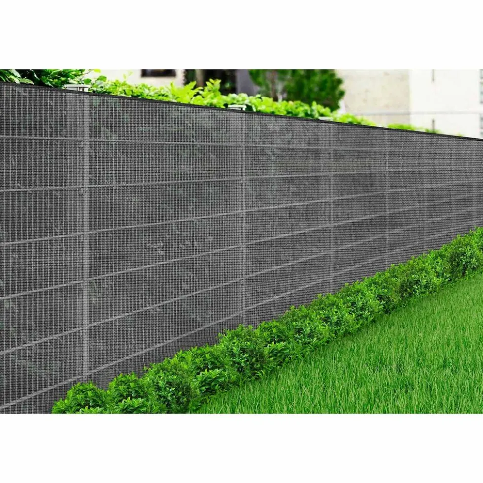 Osłona na ogrodzenie Gardenic, 1,5 x 10 m, HDPE, szara