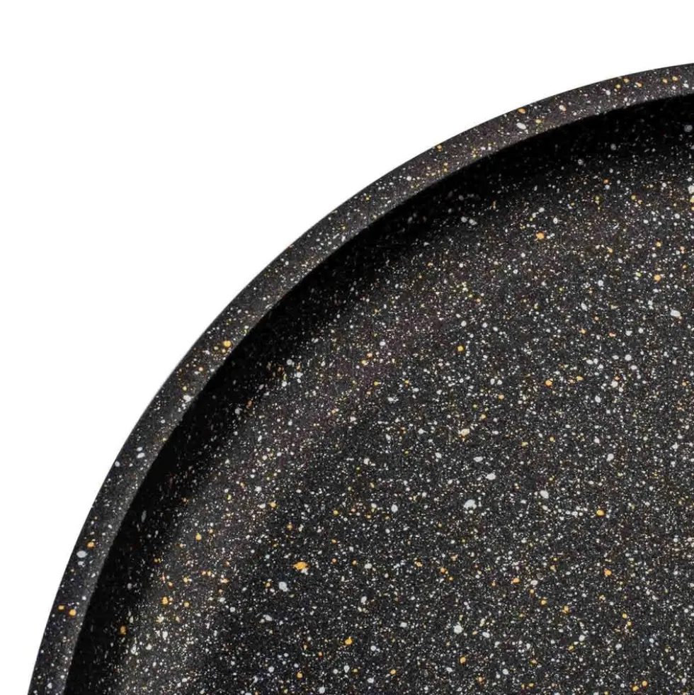 Patelnia do naleśników 24 cm Stare Pro Svart Marble, z odpinaną rączką, czarna