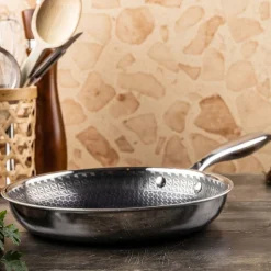 Patelnia Klausberg, stal nierdzewna, 24 cm, konstrukcja Triply