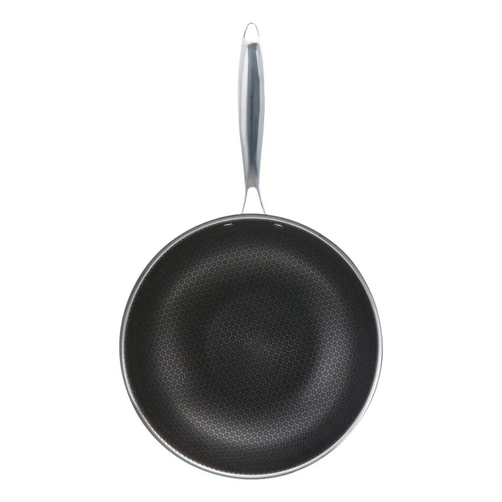Patelnia wok Klausberg, stal nierdzewna, 28 cm, konstrukcja Triply