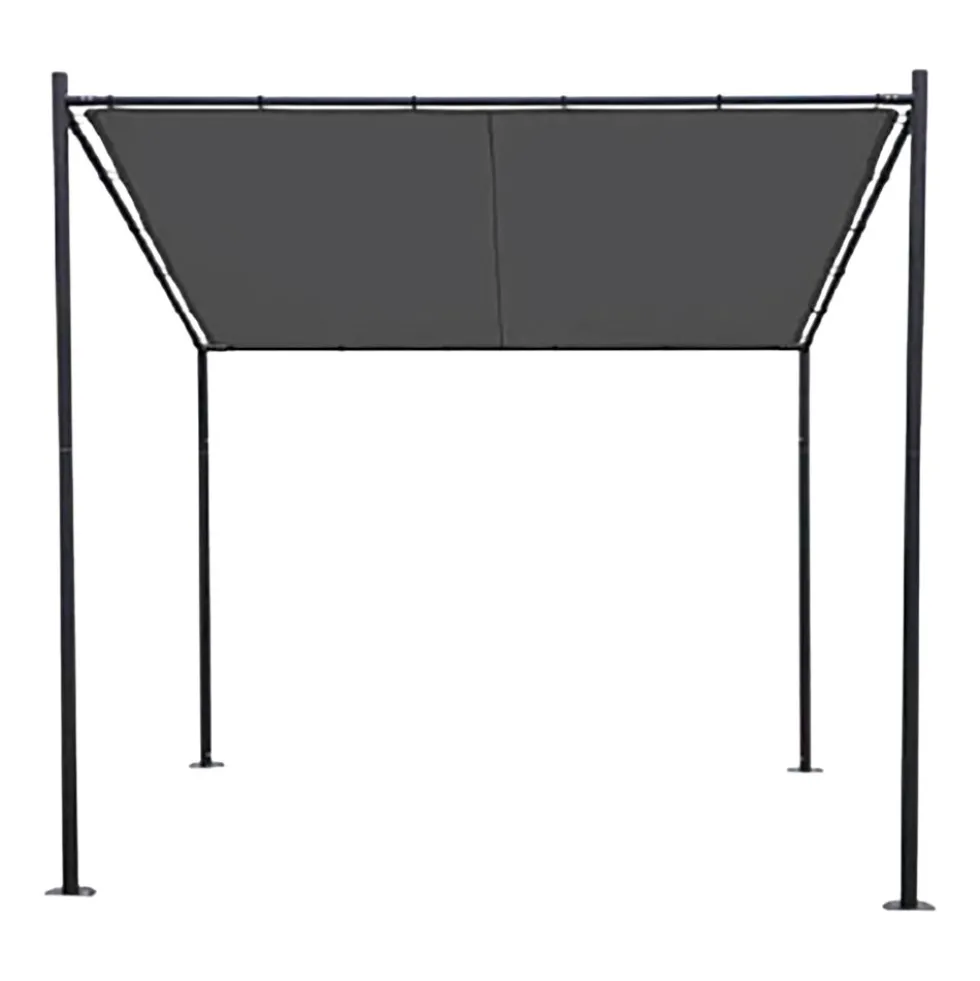 Pergola stalowa do elewacji Jumi, 250 x 250 x 250 cm, czarna