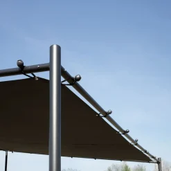 Pergola stalowa do elewacji Jumi, 250 x 250 x 250 cm, czarna