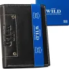 Pionowy portfel męski Always Wild z ochroną RFID, 13 x 10 x 2 cm