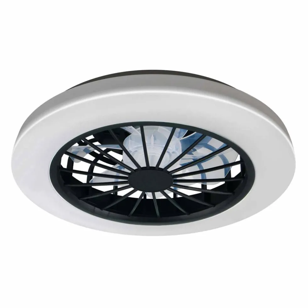 Plafon LED Sanico Goldlux Ghana, 38,5 cm, z wentylatorem, pilot IR