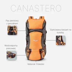 Plecak górski Wings Canastero, 30 l, pomarańczowy