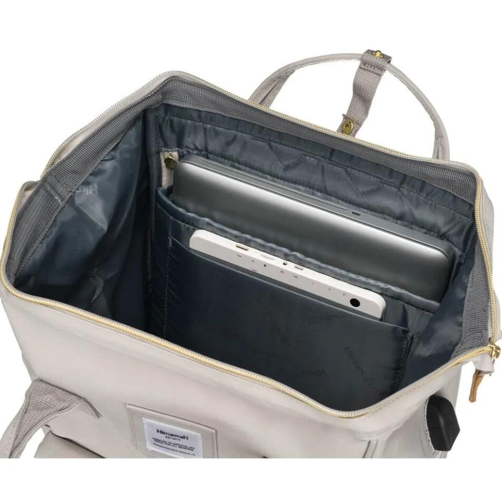 Plecak miejski Himawari, 19 l, z USB, szary