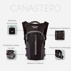 Plecak rowerowy Wings Canastero, 10 l, czarny