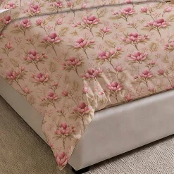 Pościel bawełniana 140 x 200 cm Pation Home Flora, beżowa