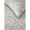 Pościel z perkalu 160 x 200 cm Lame Percale, niebiesko-żółte kwiaty