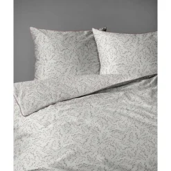 Pościel z perkalu 220 x 200 cm Lame Percale, różowe kwiatki