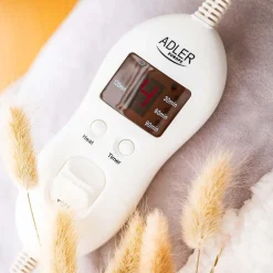 Poduszka elektryczna Adler AD 7412, z pilotem i 4-stopniową regulacją temperatury