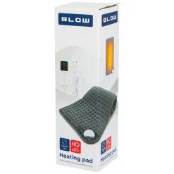 Poduszka elektryczna Blow, 40 x 30 cm, z pilotem, 9-stopniowa regulacja, szara