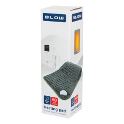 Poduszka elektryczna Blow, 60 x 30 cm, z pilotem, 9-stopniowa regulacja, szara