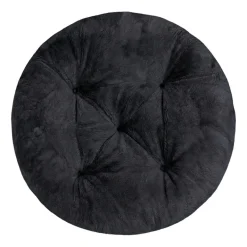Poduszka okrągła Domarex Ivy Plush, ciemnoszara