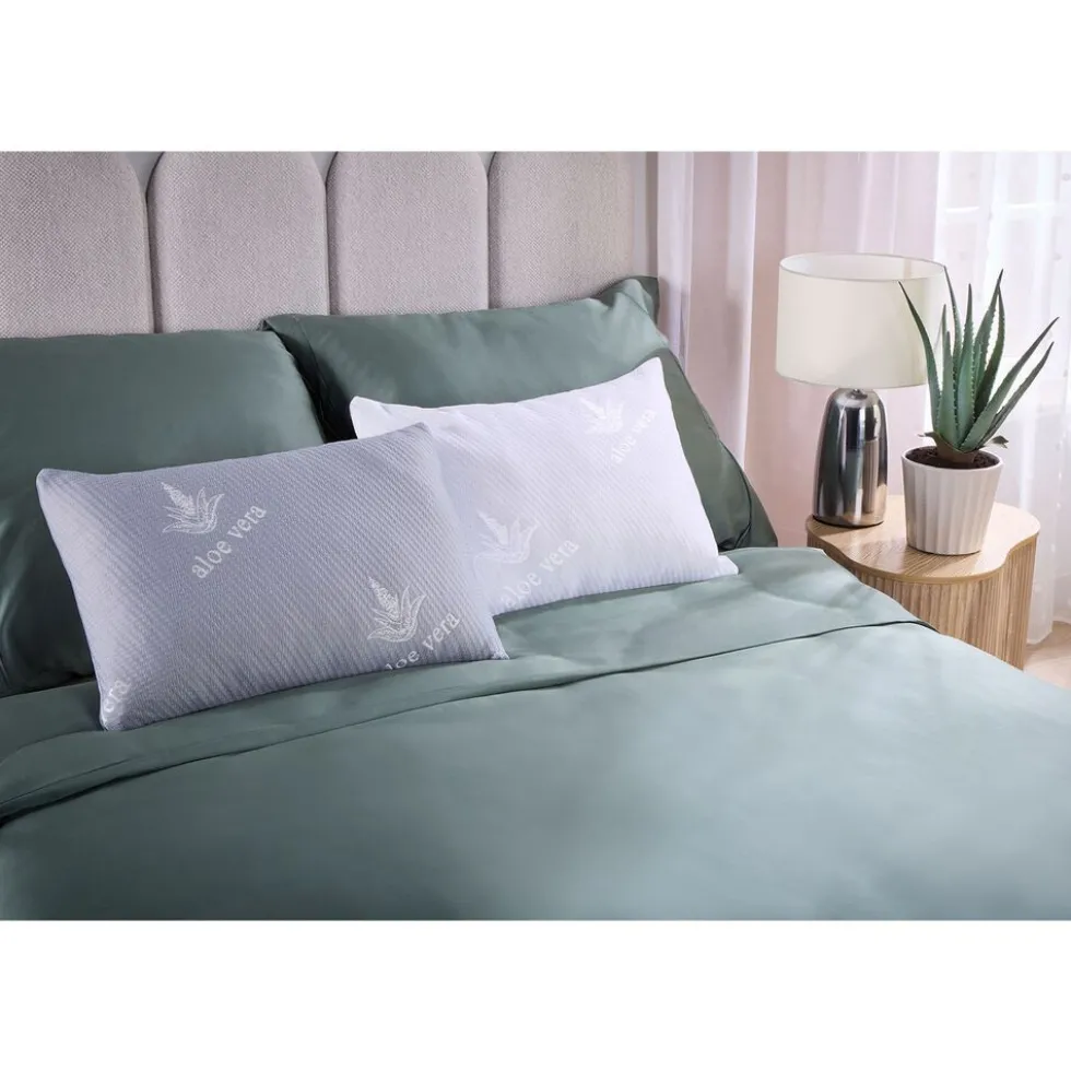 Poduszka ortopedyczna Smukee Home Aloe Vera 60 x 40, szara