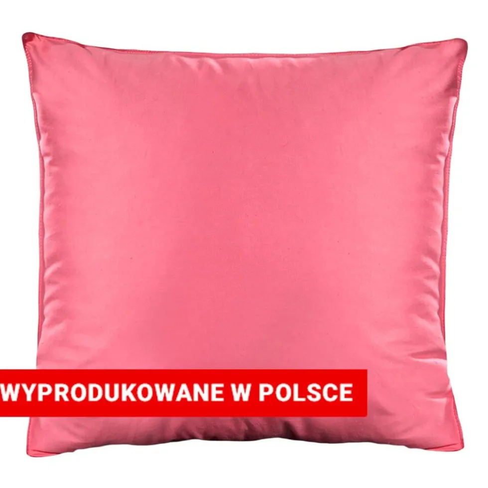 Poduszka Pierze 40 x 40 cm AMW, kacze pierze i puch, różowa